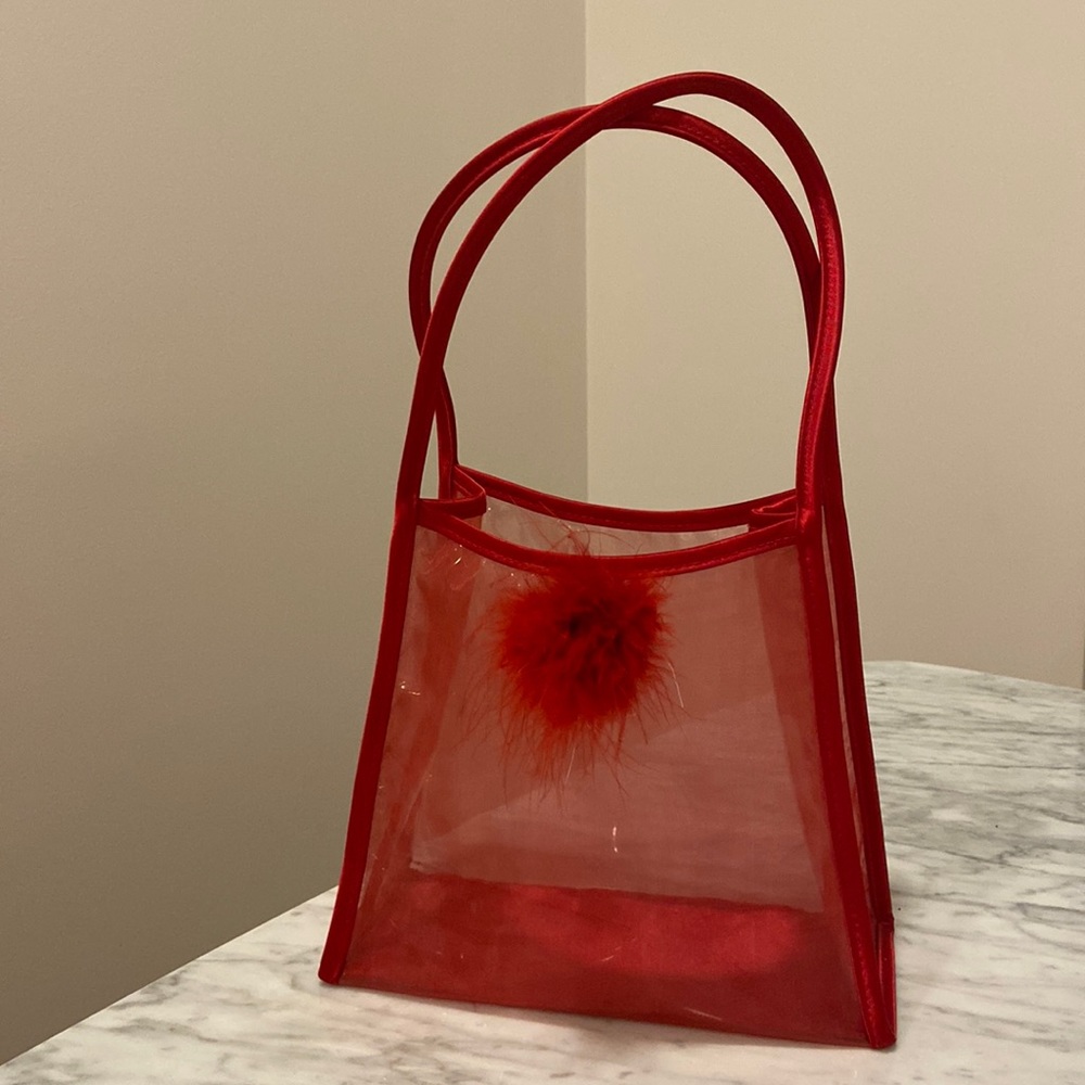 🔴 red mesh VS cute purse 🔴